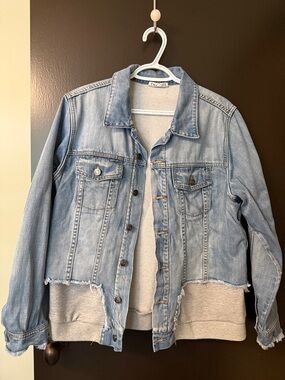 Light Wash Denim Jacket - Casual Women's Jean Jacket